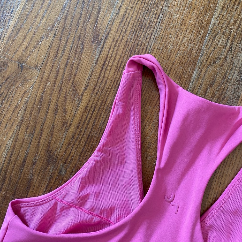JoyLab Pink Ruched Racerback Sports Bra - Picture 4 of 4